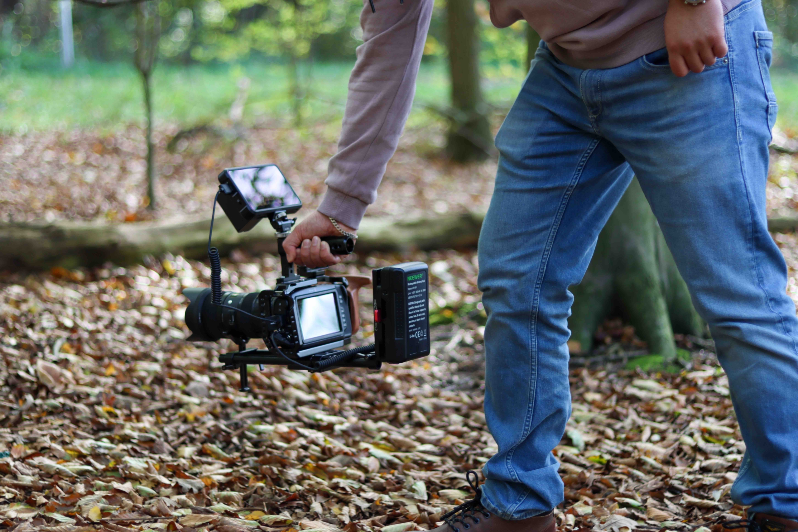 Camera apparatuur voor videograaf
